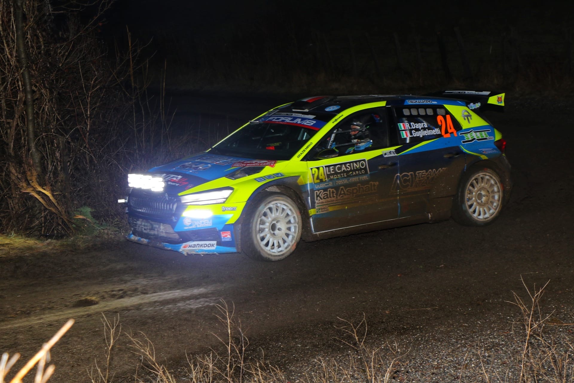 Per Daprà-Guglielmetti ottimo terzo posto nel WRC2 Challenger al Monte-Carlo